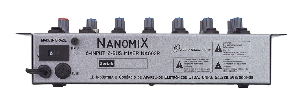 Mesa LL Audio Nanomix NA602R 6 Canais