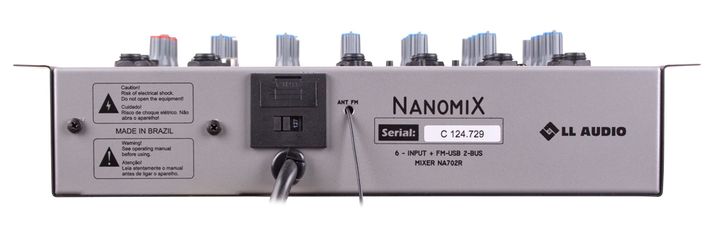 Mesa LL Audio Nanomix NA702RBT 6 Canais