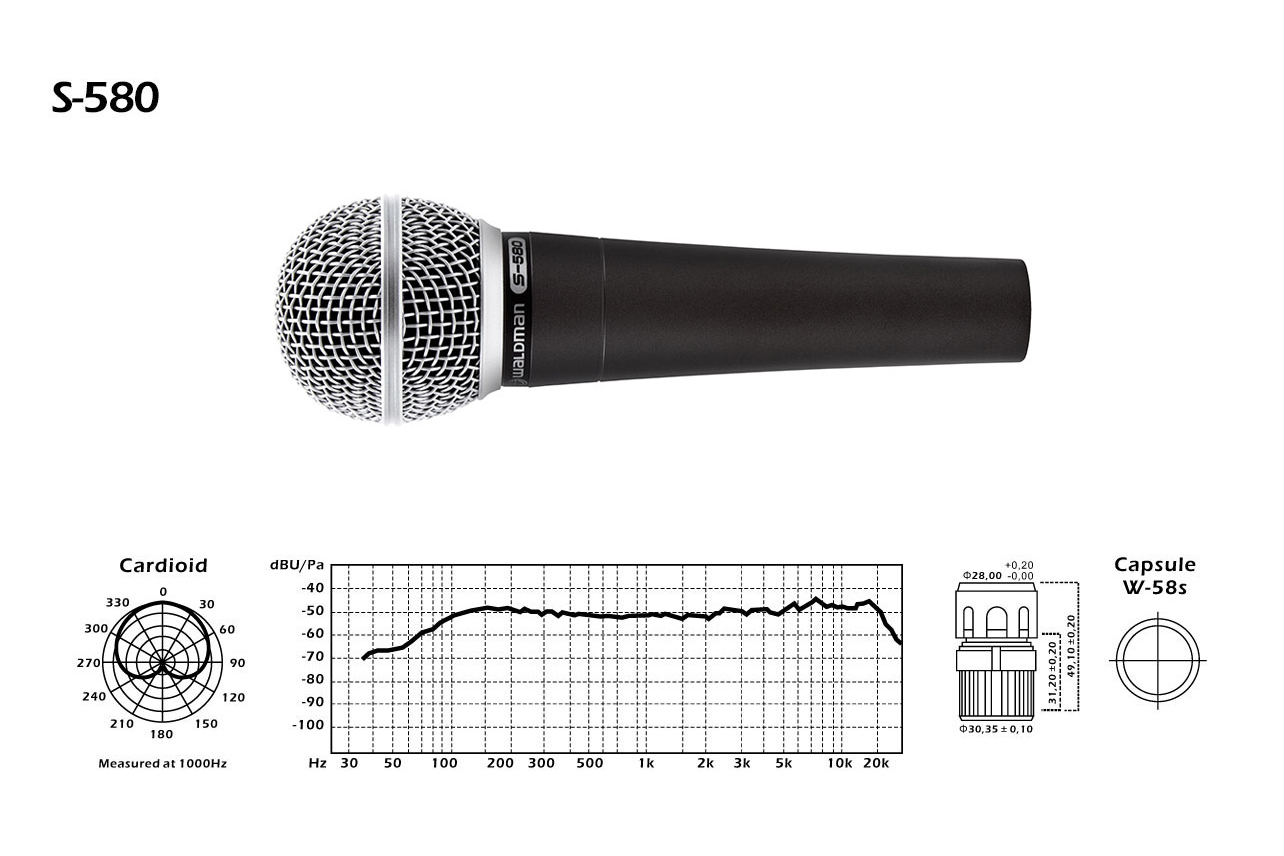 Microfone Waldman S580