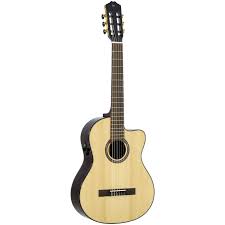 Violao Strinberg Diamond DC4SC Classico Cutaway Eletroacustico Nylon Natural Tampo Maciço Afinador Com Bag