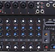 Mesa de Som Amplificada SoundVoice MA-700 7 Canais Phantom Power Efeitos USB Bluetooth