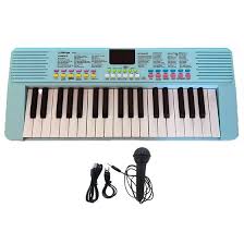 Teclado Infantil Spring Kids TCI-37 Azul Com Microfone