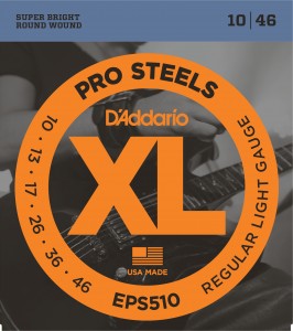 Encordoamento Guitarra Daddario 010 Pro Steels Eps510