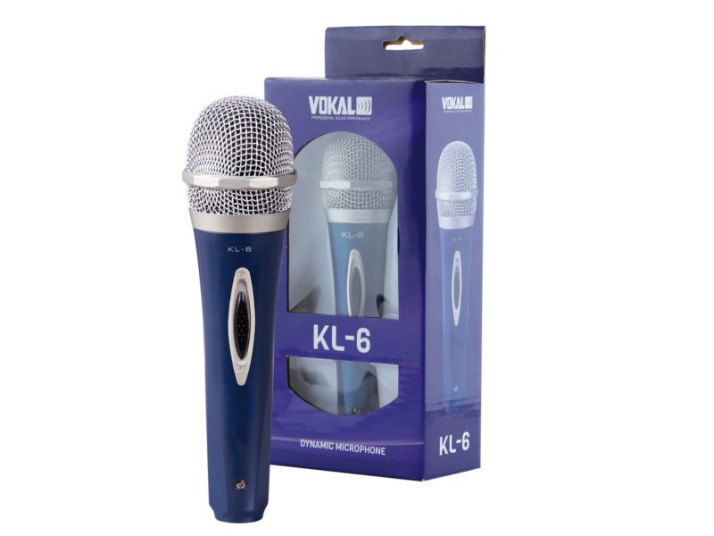 Microfone Vokal Dynamic KL6 Preto C/ fio 11369