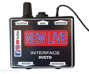 Interface de Audio Celular New Live Dueto 2 Canais