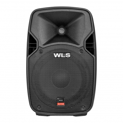 Caixa Ativa WLS N10 10P 120 Watts 4 Ohms Controle Remoto FM USB SD Card Bluetooth