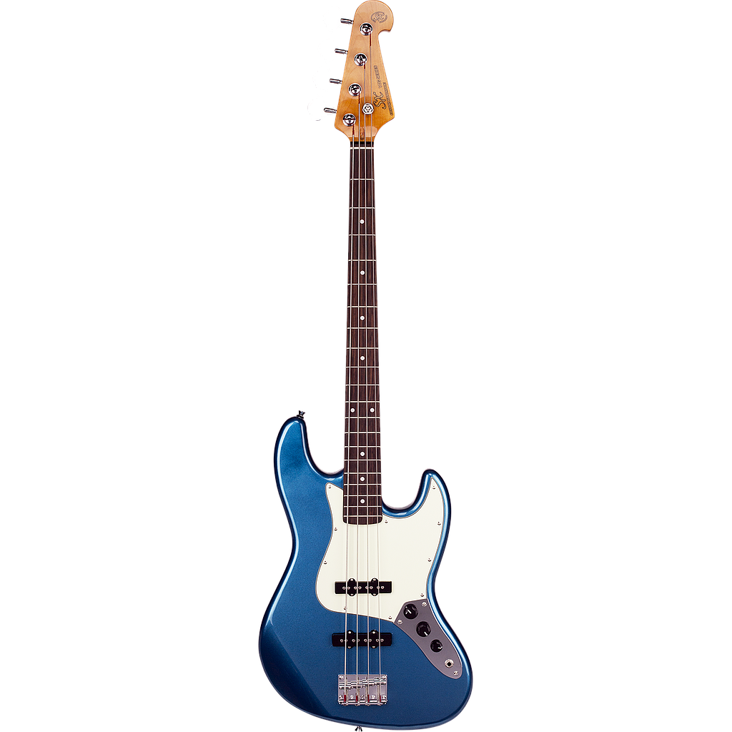 Contra Baixo SX Jazz Bass SJB62 4 Cordas com Capa Cor Azul FR