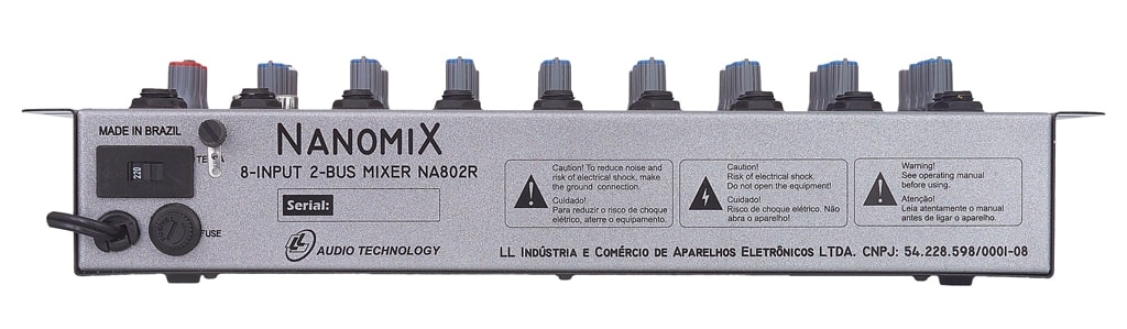 Mesa LL Audio Nanomix NA802R 8 Canais