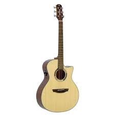 Violao Strinberg DA2SC Diamond Artistico Cutaway Eletroacustico Aço Natural Tampo Maciço Afinador Com Bag