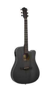 Violao Tagima TBW-400 BK Folk Slim Cutaway Aço Okoume Preto Afinador