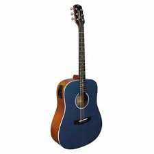 Violao Giannini GD-1 EQ CTB Dreadnought Eletroacustico Aço Satin Blue Afinador