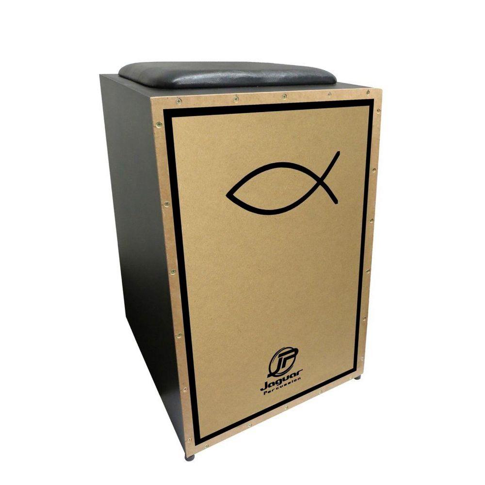 Cajon Jaguar Cj 1000 K2 PB Eletroacustico Peixe Scorpion