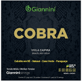 Encordoamento Viola Giannini Cobra GESVNM Re Media Niquel