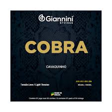 Encordoamento Cavaquinho Giannini Cobra Gescl Leve Niquel Bolinha