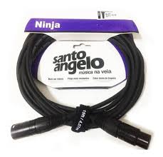 Cabo Santo Angelo Ninja XLRMxXLRF 15ft 4.57m Preto