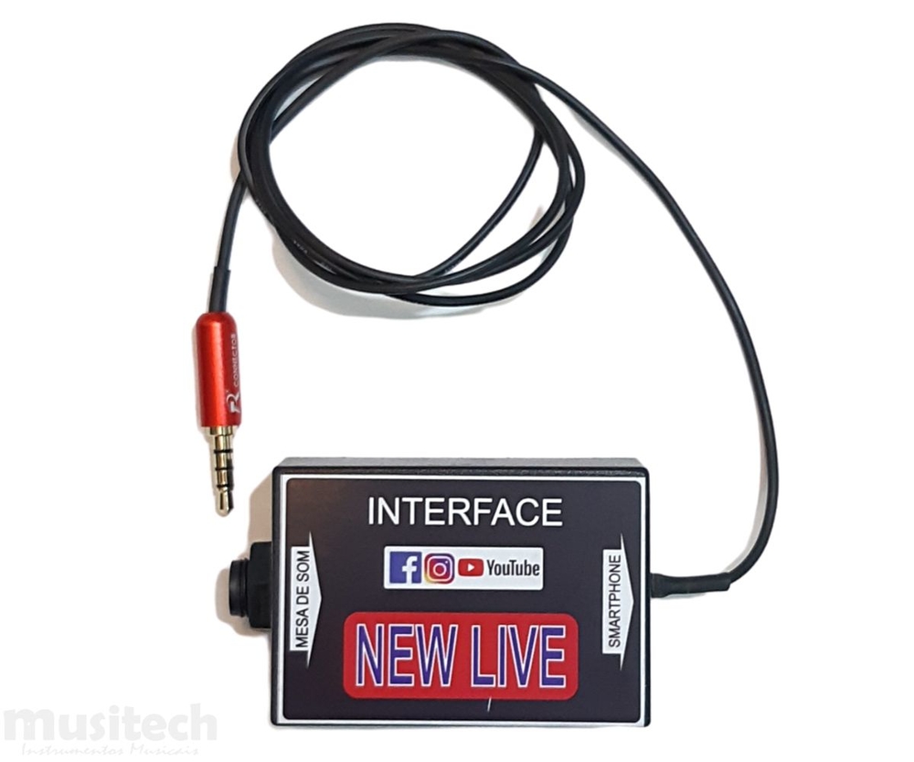 Interface de Audio Celular New Live 1 Canal