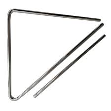 Triangulo Musical Pro Fire Aco Cromado 20 Cm