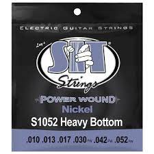 Encordoamento Guitarra Sit String 010 Powerwound Heavy Botton S1052 (010 -052)