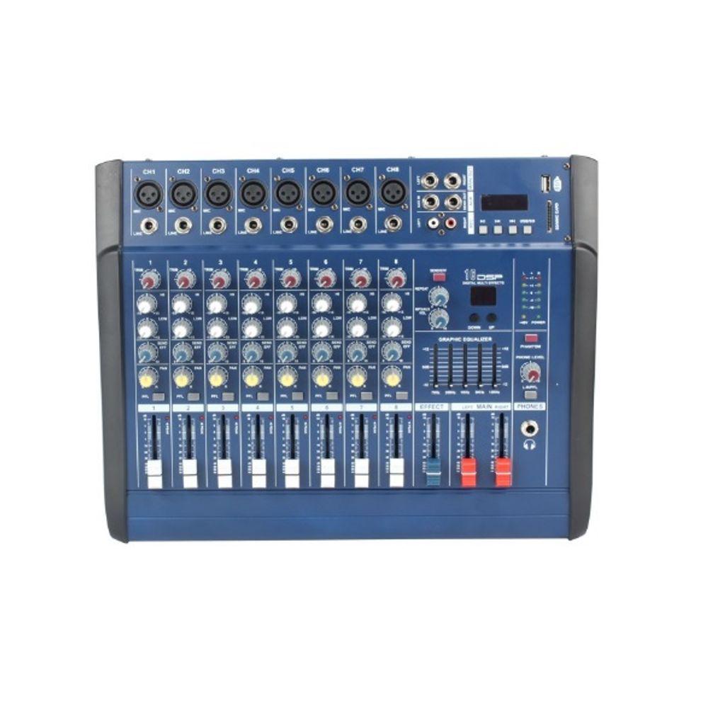 Mesa de Som SoundPro Amplificada 8 Canais MX80 A