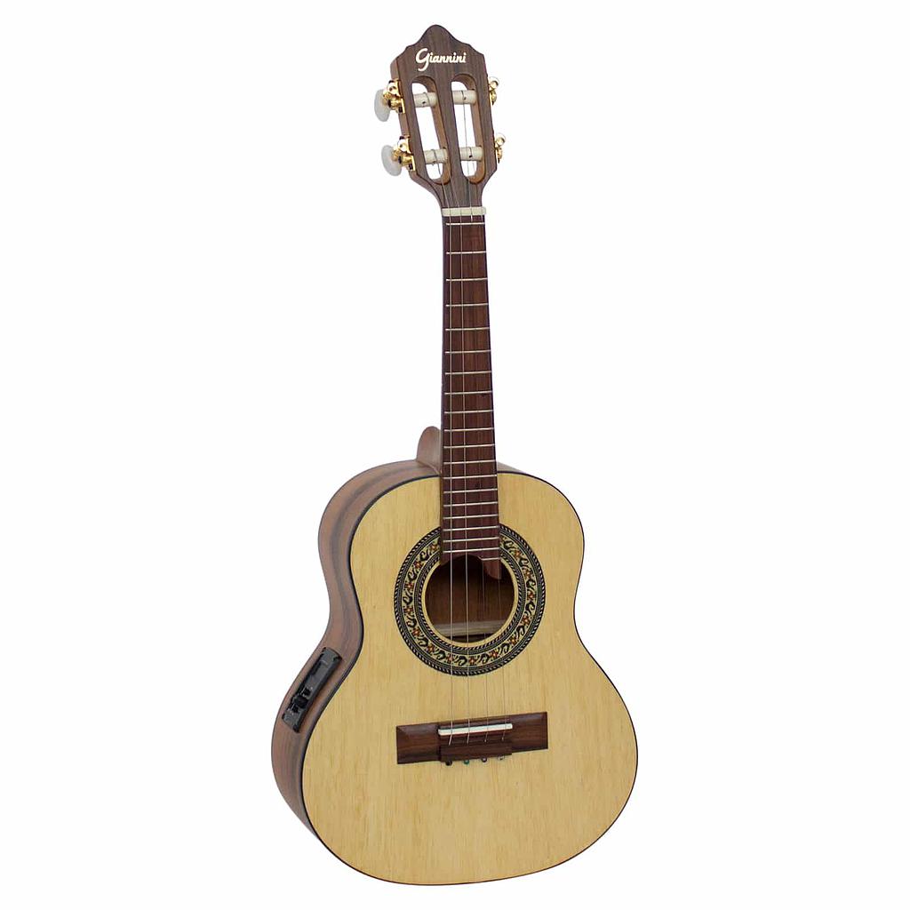 Cavaquinho Giannini CS1 NS Goal Gonçalo Alves Eletroacustico Natural Satin Afinador